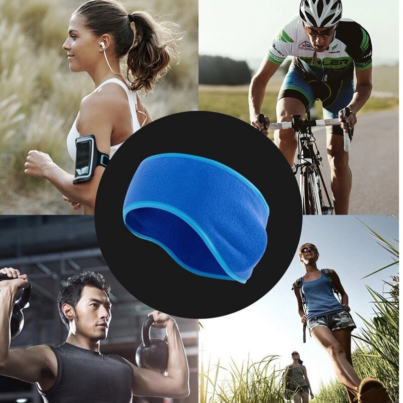 Hiver unisexe Ski cache-oreilles, polaire laine bandeau en cours d'exécution cyclisme Sport élastique foulard cache-oreilles cache-oreilles