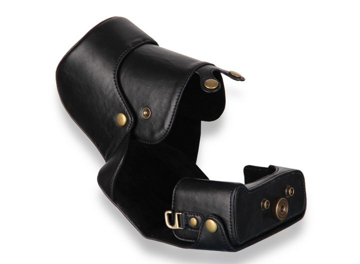 Pu Leather Video Camera Bag Case For Canon EOS 1100D 1200D 1300D 550D with18-55/105/200mm Lens Retro Vintage Camera Bag