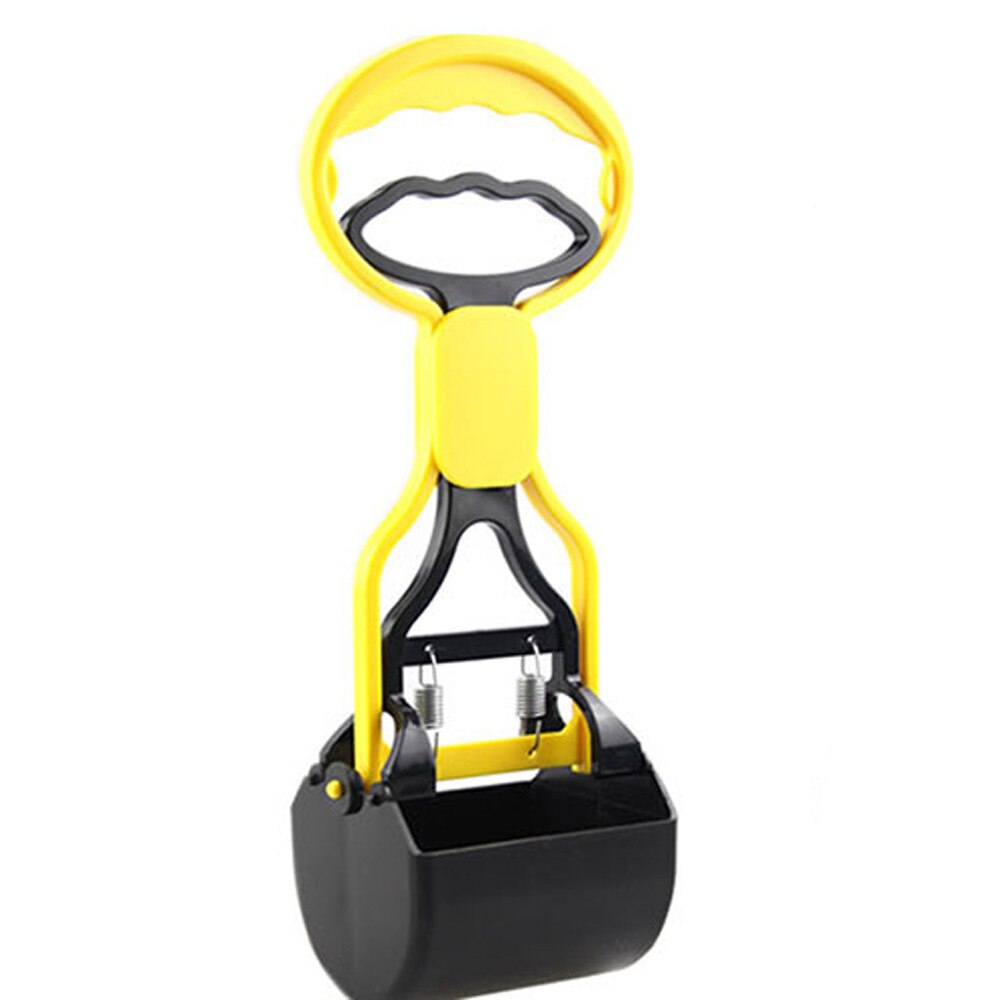 Perro mascota Pooper Scooper Poop Scoop limpio recoger limpiador de excrementos 0330: Yellow