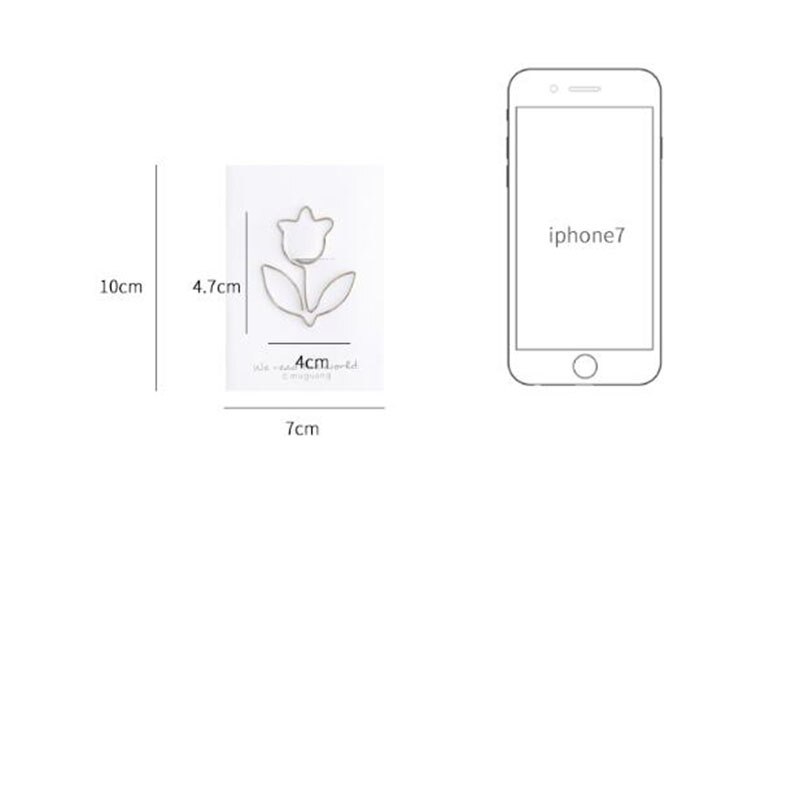 1pc dessin animé Animal trombone forme métal argent signet Message dossier Graduation bureau apprentissage papeterie