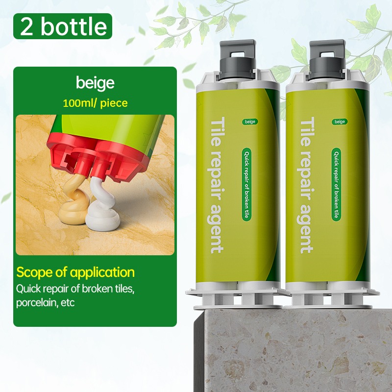 Tile Repair Glue AB Adhesive Ceramic Marble Floor Tile Toilet Washbasin Repair Glue Crack Repair Caulk Glue: Dark Grey