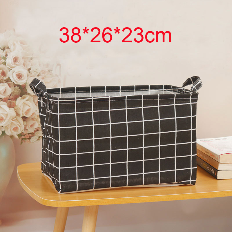 Linnen opbergmand Vuile wasmand Opslag Speelgoedmand Opbergdoos Closet Organizer Muurhangende mand Bureau Organizer Box: Bruin
