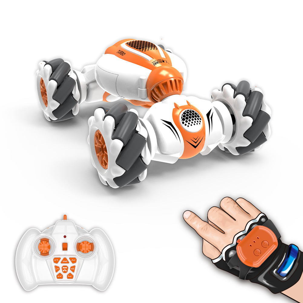 Samll Rc Stunt Auto Afstandsbediening Horloge Gebaar Sensor Elektrische Speelgoed Rc Drift Auto 2.4Ghz 4WD Rotatie Voor kids Jongens Verjaardag