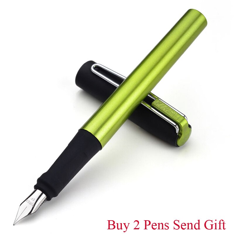 Yiren 312 Plastic Ink Fountain Pen Signature Writing Pen Buy 2 Pens Send: Green Pen
