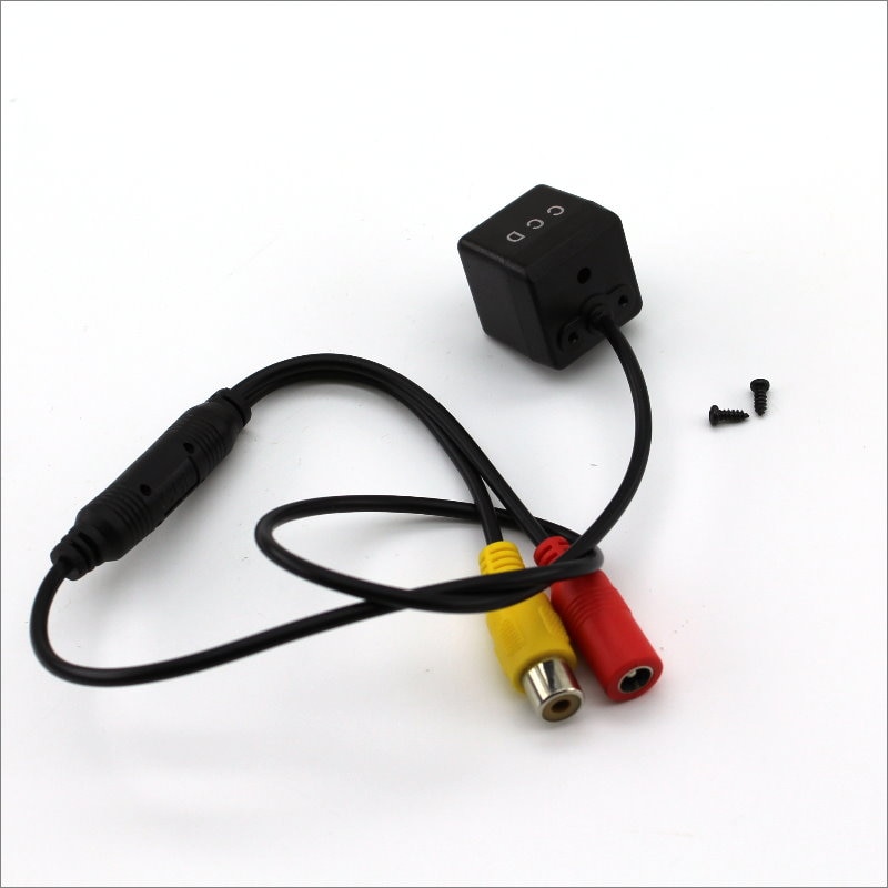 Cabeza de cámara de coche sin soporte, cables de alimentación de vídeo HD, marcha atrás, visión trasera, aparcamiento, 5V, 6V, 12V