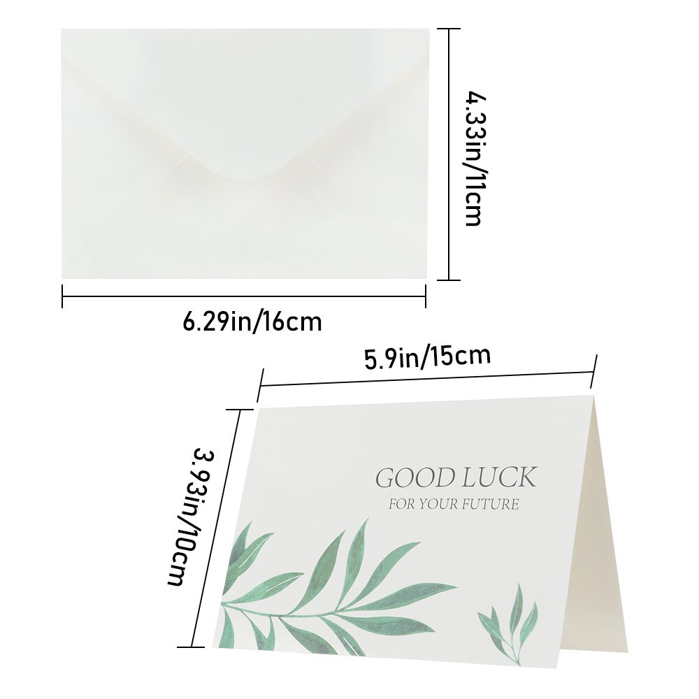 Cartes de remerciement en feuille d'or, lot de 4/6 cartes d'invitation à motifs floraux avec enveloppes, autocollants vierges, cartes postales pliantes