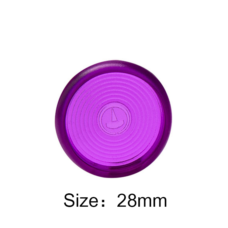 10Pcs 18/24/28mm Colored Round Binding Disc DIY Binder Notebook Loose Leaf Ring Arc Book Buckle Hoop Binder Ring Office Supplies: 28mm Purple