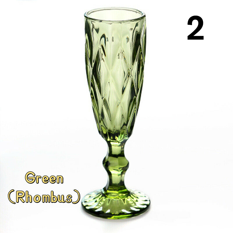 Verre à vin rouge Vintage gaufré 150ml, gobelet à jus rétro, verre à eau, verre à Champagne, verres à vin pour fête de mariage: 2