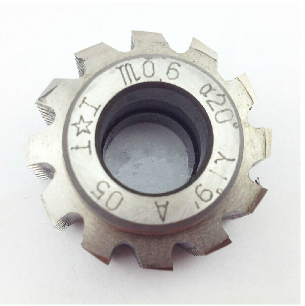 Small module gear hob M0.6 D13MM Outside diameter of 25 mm 20 degree pressure Angle for