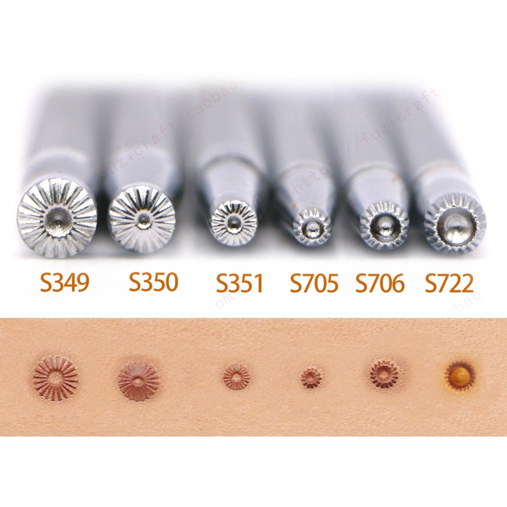 Metal Leather Working Saddle Making Tools Carving Leathercraft Stamps Leather Stamping Solid DIY Printinting Staming