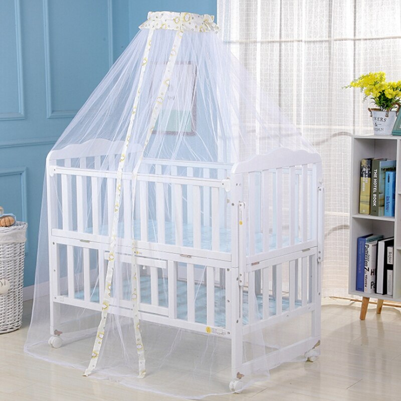 6 Kleuren 160*450Cm Meisjes Jongens Bed Kamer Muskietennetten Mesh Dome Gordijn Decoratie Netto Peuter Wieg cot Luifel Anti Mosquito: 1