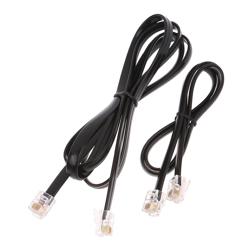 Cable de datos RJ11 RJ12 6P6C, Cable de datos Modular macho a macho, cableado recto, PIN out, teléfono, auricular, Cable de extensión de voz