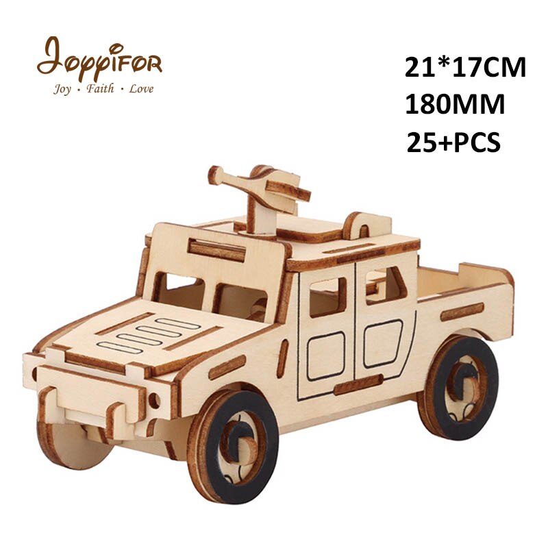 3D personality Wooden three-dimensiona Sports car, racing carDIY simulation model children's educational toys: Chocolate