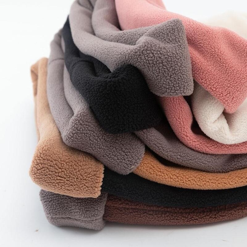 1 stk buff på halsen vinter crinkle hijab fleece skjerf ansikt bandana kvinner menn strikket solid hals skjerf buff på halsen vinter
