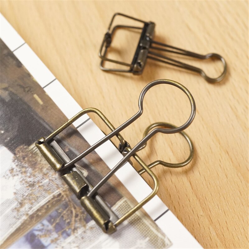 1pc mini papirvarer udhulet ringbind clips papir clips noter brev notes bog clips gør det selv bogmærke papirvarer