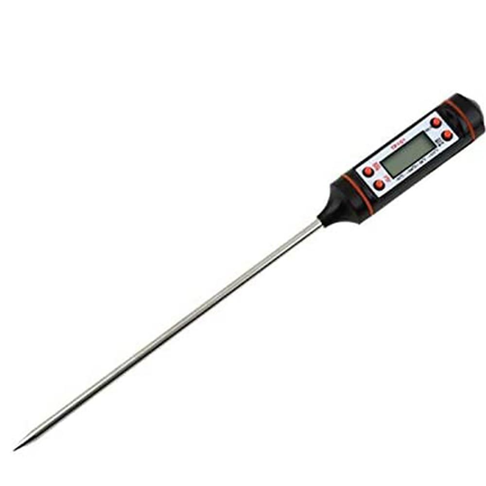 Meijuner Food Plug-in Digital Thermometer Solid Liquid Thermometer for Test the Temperature of Vegetables and Meat: Default Title
