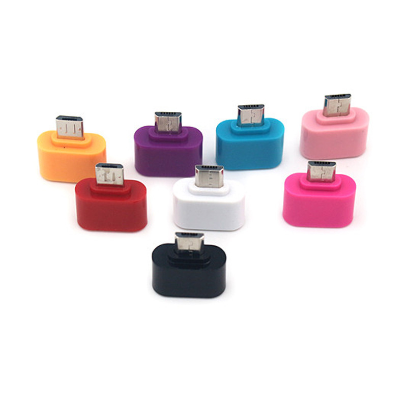 Adattatore Lettore Schede OTG - Espansione Mouse Tastiera Chiavetta USB Micro - Slot Scheda SD Singolo