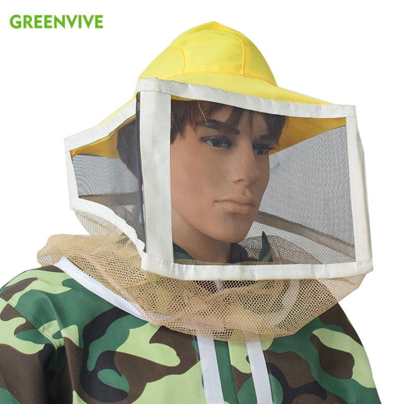Beekeeper Tool Sting-Less Binding Square Folding Veil with Elastic Beekeeper Hat Square Folding Bee Hat And Veil