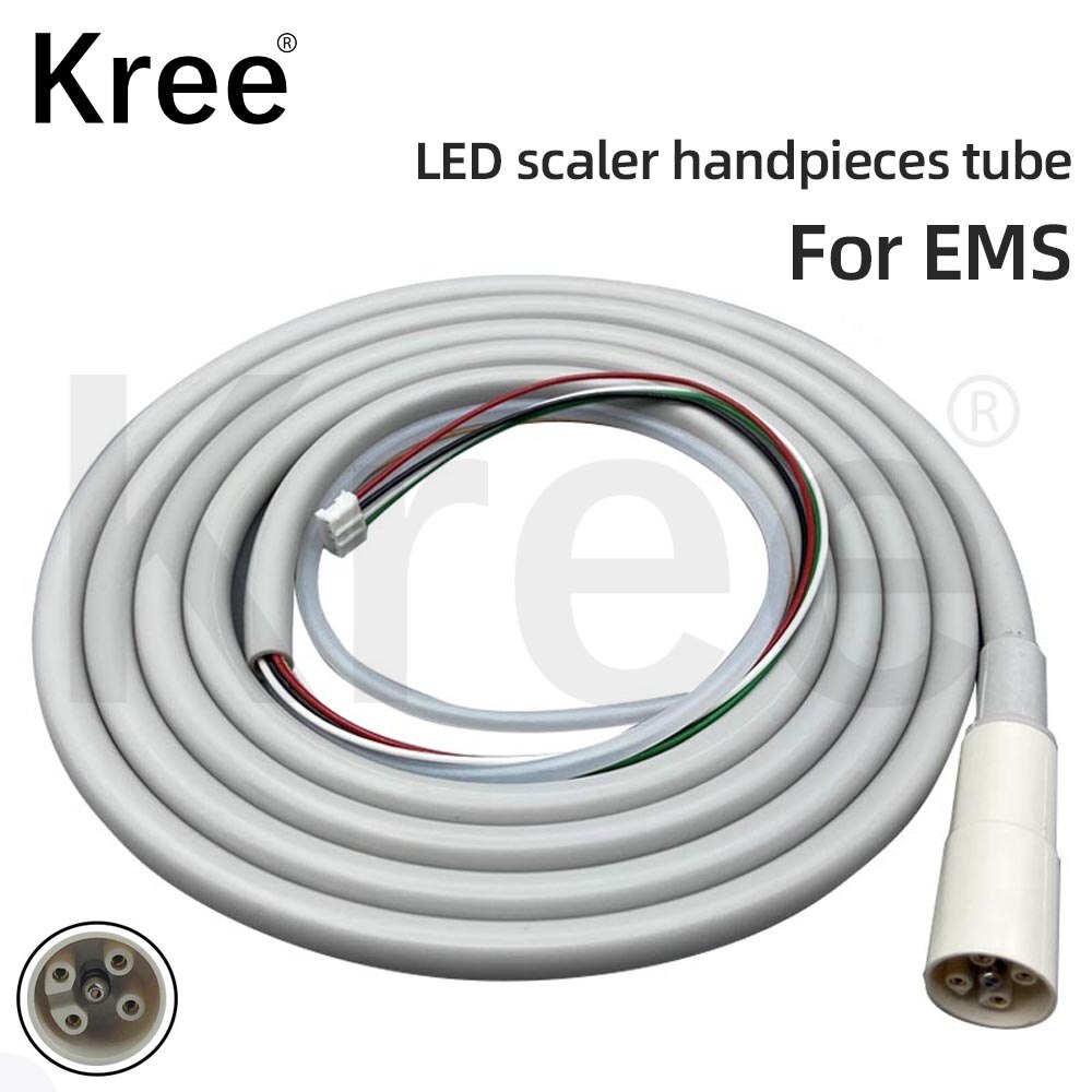 Mangueira da peça de mão do scaler do diodo emissor de luz ultrassônico dental da tubulação da mangueira do handpiece do scaler apto ems woodpecker dte satelec nsk scaler com luz