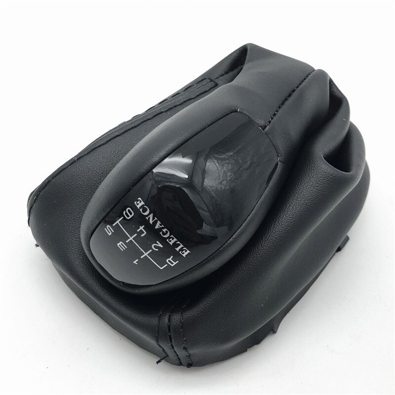 Mt 5 gear 6 gear bil skift gear knop med pu læder bagagerum cover case til mercedes benz c klasse  w203 c203 avantgarde elegance