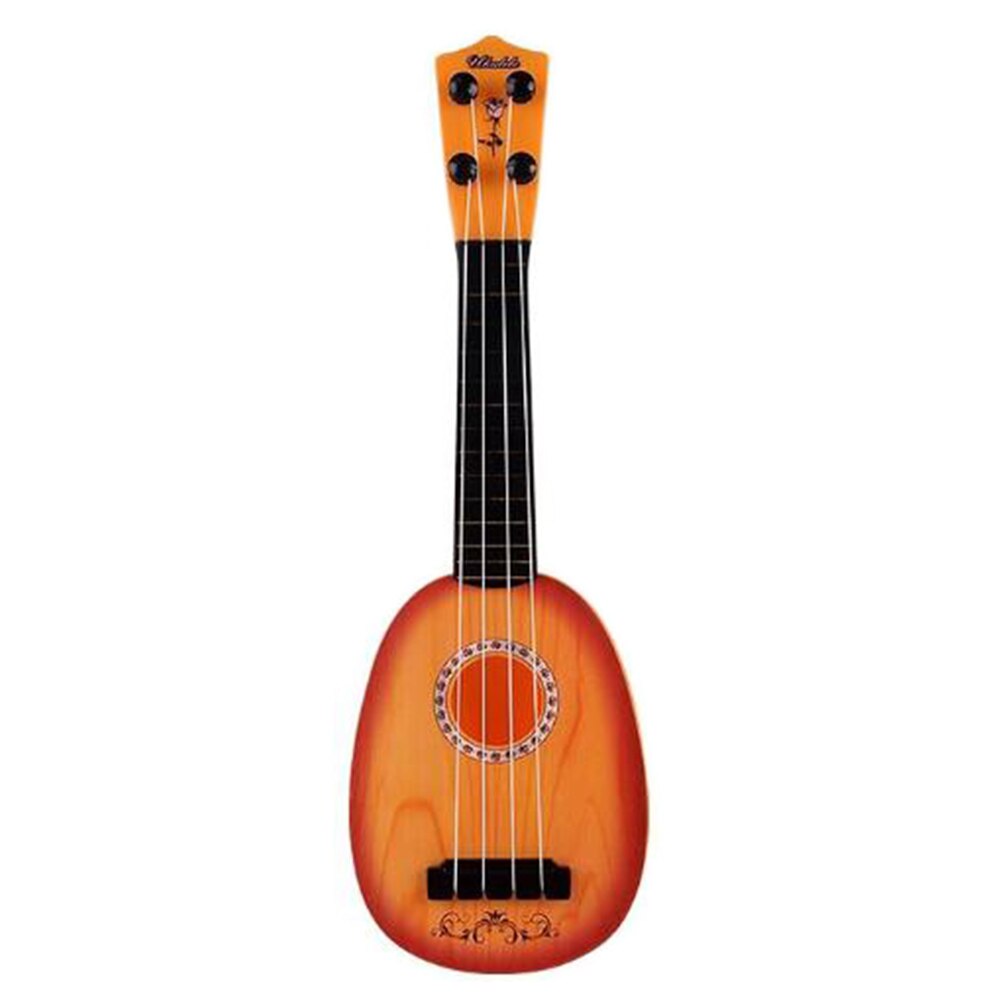 Mini Ukulele Kids Toy Simulation Guitar Musical Children Pretend Play Game Child Interest Training Musical Instrument: Pink