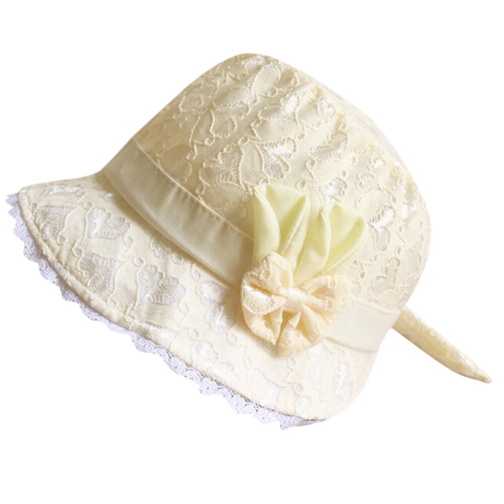 Chapeaux d'été pour bébés filles, chapeau de dessin animé, casquette pour nourrissons, impression de coeur de pêche, # CN20: Yellow 