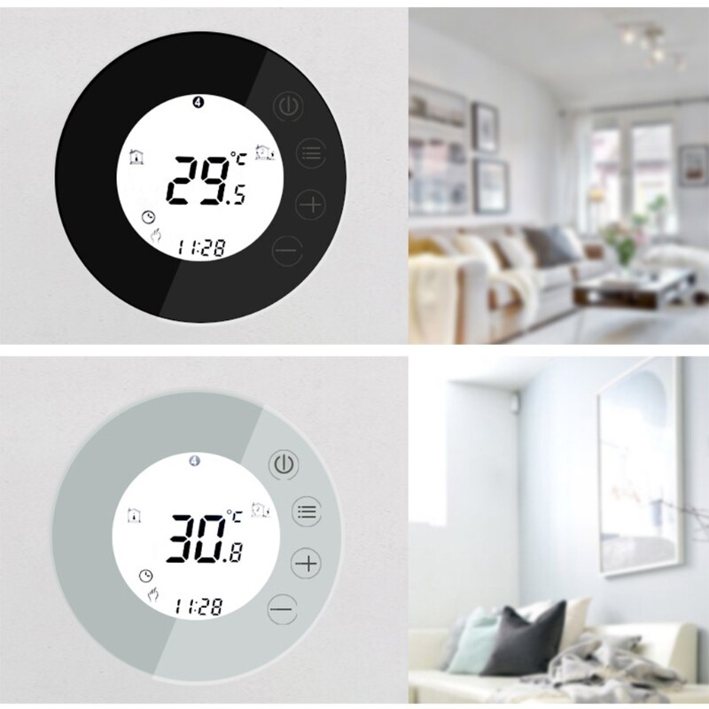 Gas Boiler Intelligent LCD Touching Screen WiFi Heating Thermostat APP Remote Smart Speaker Voice Control Controller