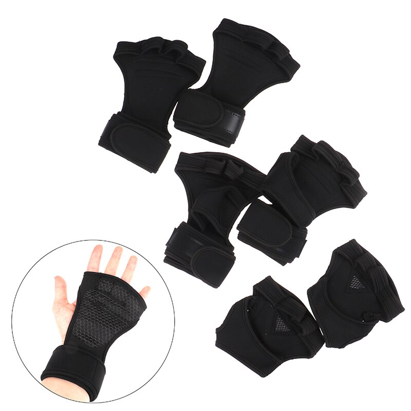 1 paar gewichthefhandschoenen voor dames heren fitness sport bodybuilding gymnastiek handgrepen gym handpalmbeschermer handschoenen