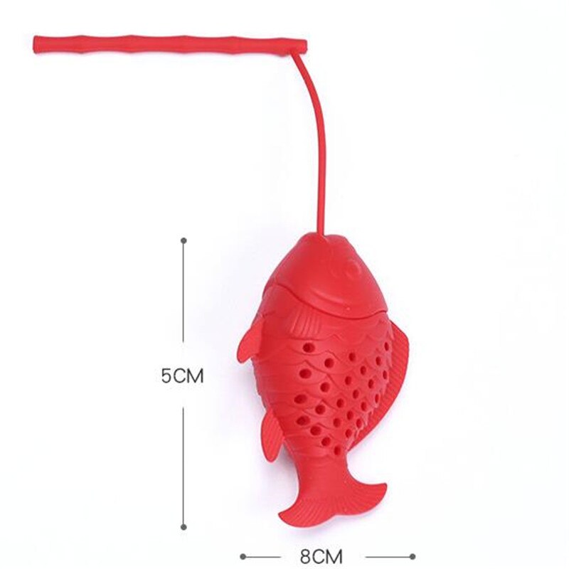 Siliconen Leuke Vis Vorm Thee Blad Kruidenthee Theepot Filter Thee-ei Tassen Gereedschappen