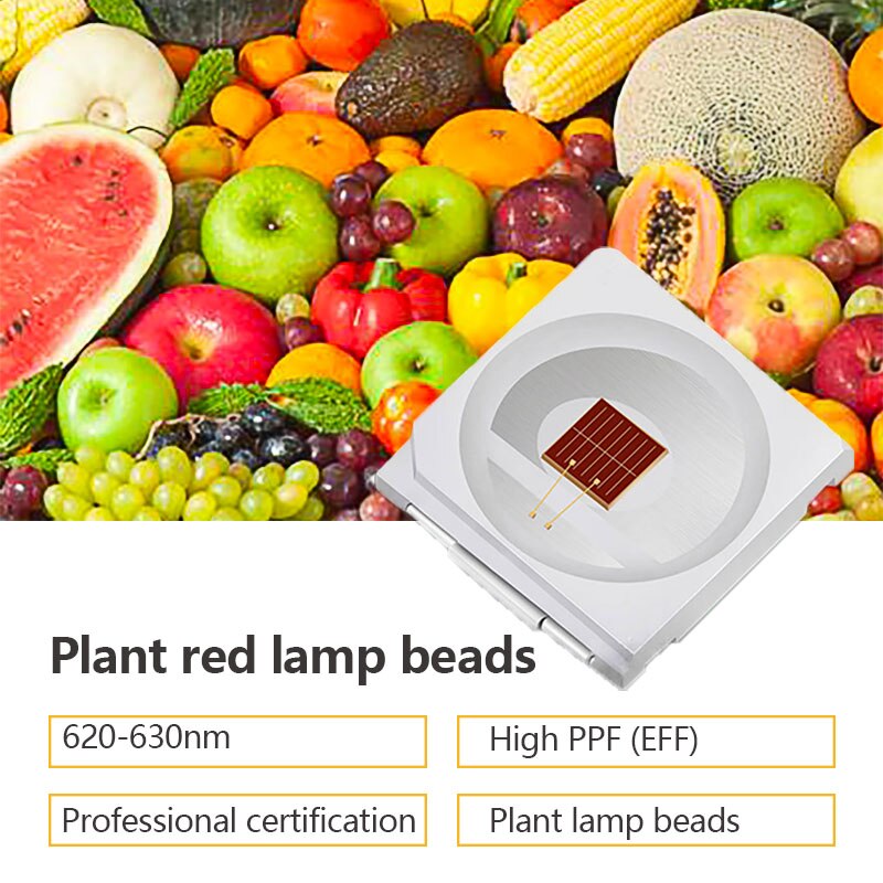 3030 Led Rood Licht 35-40Lm Lamp Kralen Volledige Spectrum Plant Vegetatie Groei 660-665Nm Smd Lamp Kralen 1W Gloeilamp uv Diepe Rood