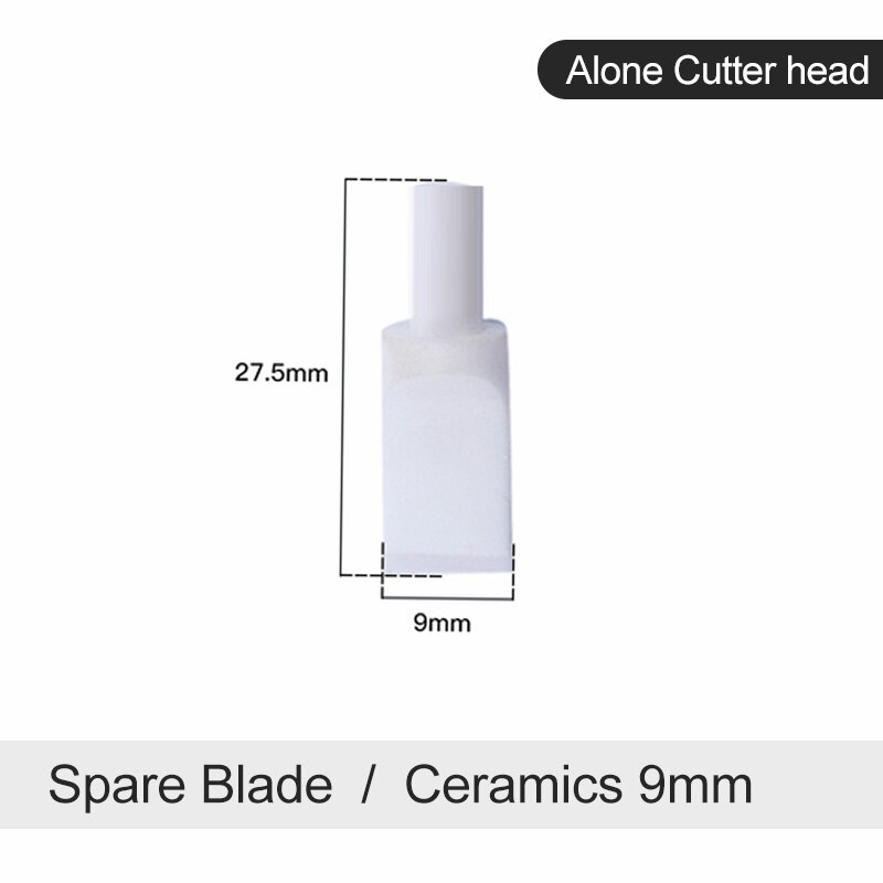 Leather Handwork Tool Rotary Swivel Knife Nicking Tool Ceramic Knife Head Perfect for Manual Leather with Extra Angle & Blades: OnlyBlade 9mmCeramic