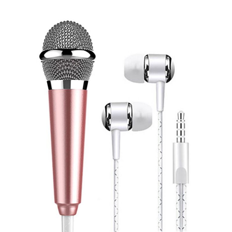 Live Mobile Phone Universal Wired Microphone Small Microphone Condenser Headset In-ear Headphones # 22