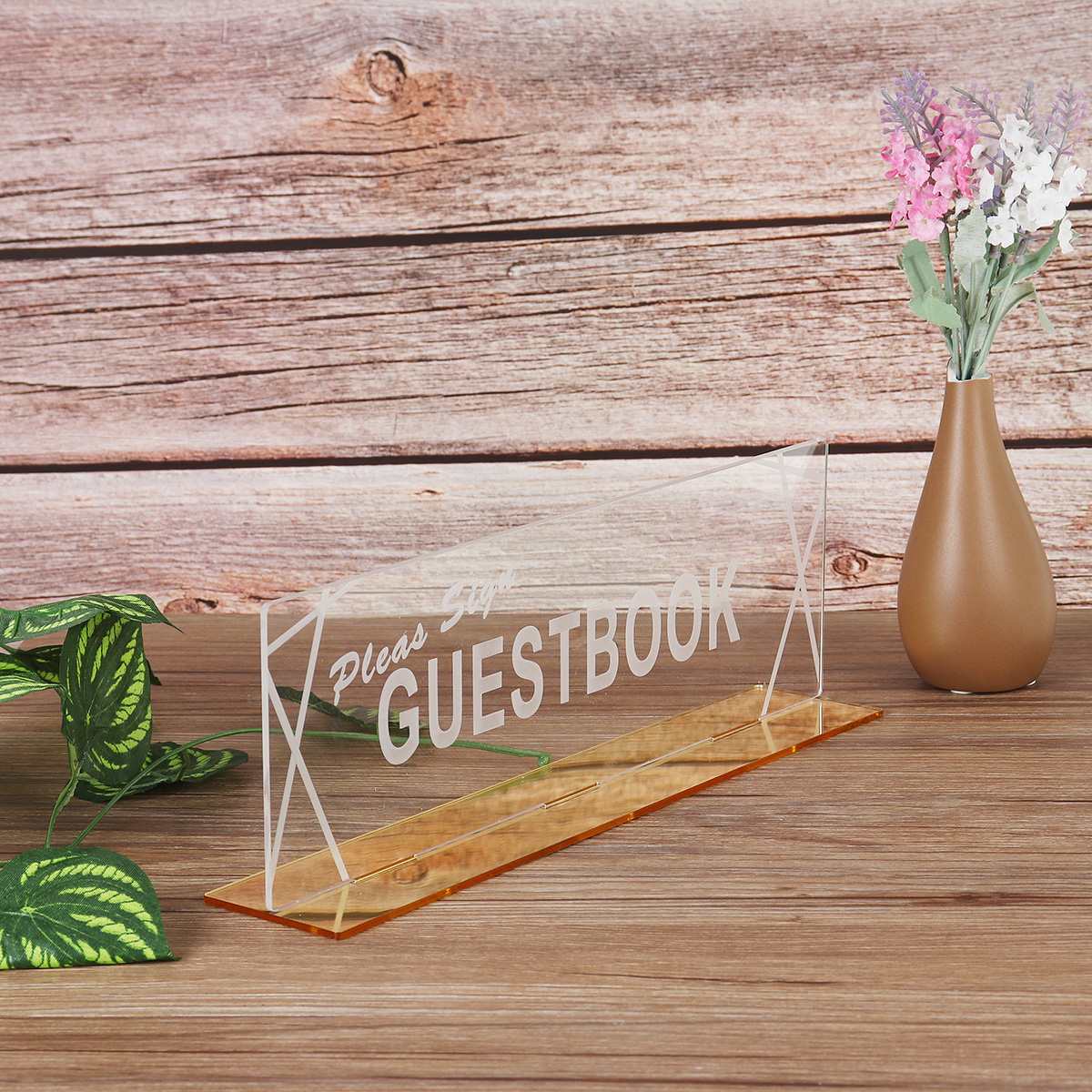 Wedding Acrylic Frame Welcome Guests Word Signs Wedding Party Decor Favor Acrylic Guest Book