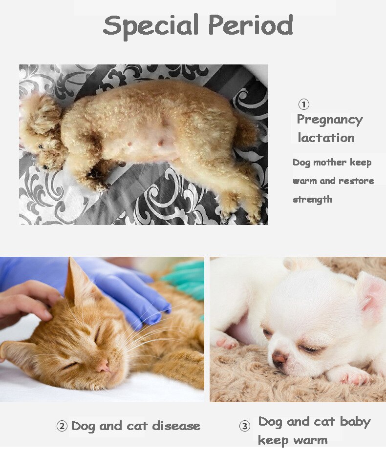 Verwarmingskussen voor huisdieren, honden en katten, elektrisch winterwarm tapijt voor dieren, waterdicht pluchen beddeken, verwarmingsmat, tapijtverwarmingskussen