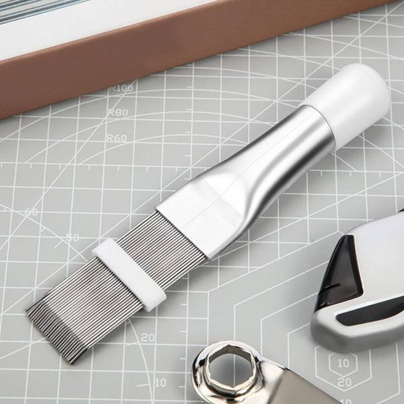 Air Conditioning Fin Comb Condenser Cleaning Comb Refrigeration Repair Tool Cleaning Brush Fin Comb Brush Cleaning Accessory