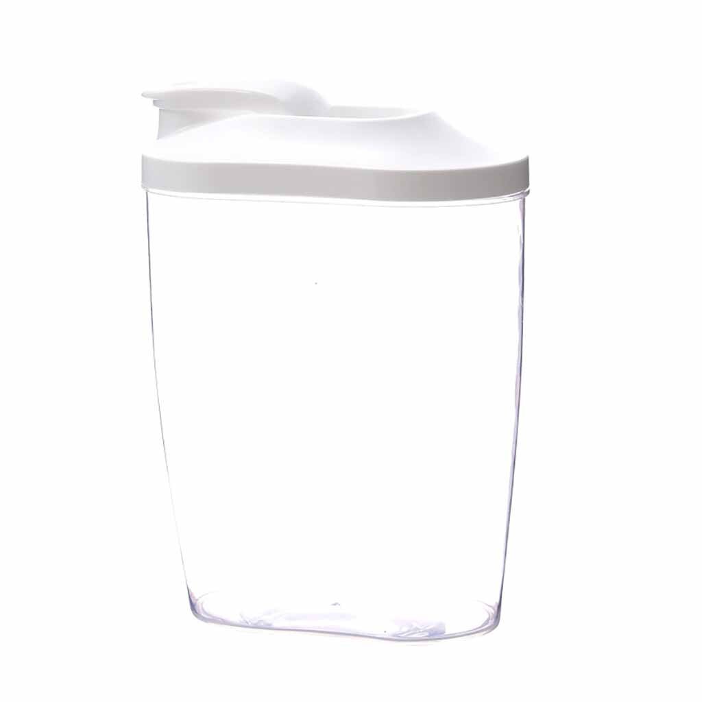 Dispensador de cereales de plástico apilable para cocina, recipiente para granos de comida, tanque de almacenamiento de cereales de grano, Snacks, bote de almacenamiento de productos secos: A