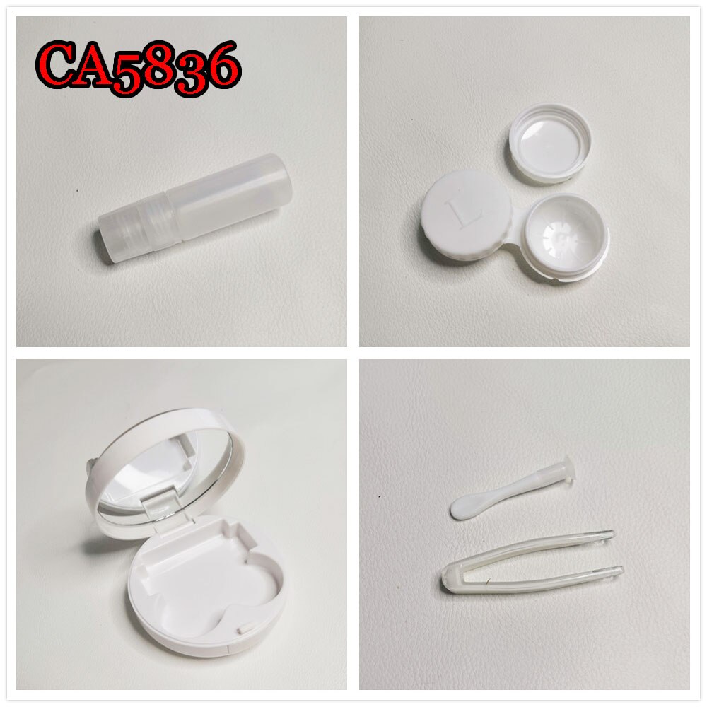 Mermaid Tear Glitter Quicksands Contact Lens Cases with Mirror Box Convenient Contact Lens Case Container CA5836