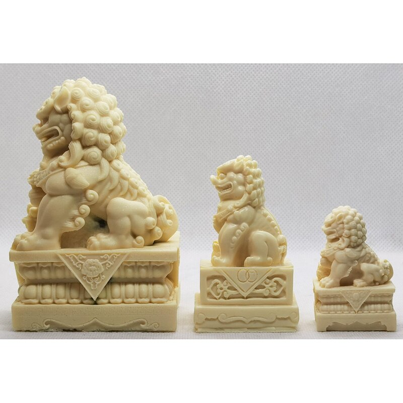 Stampo in cemento di grandi dimensioni in pietra leone stampo in pietra stile cinese scultura in gesso stampo in cemento decorazione stampi in silicone