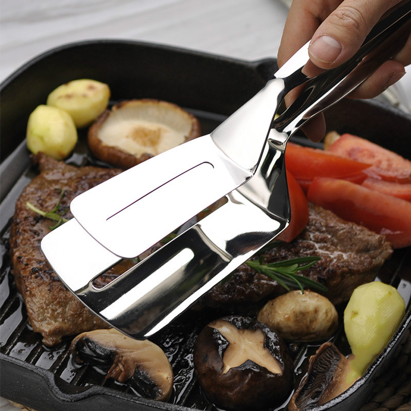 Steak Clip Dikke Truner 304 # Roestvrij Staal Voedsel Pizza Schop Barbecue Vlees Brood Schop Truner
