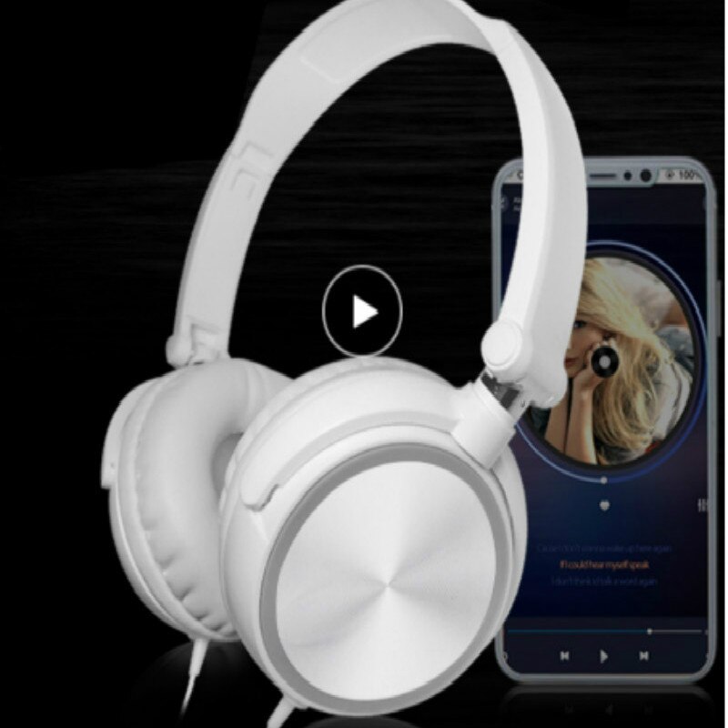 Hd Sound Wired Hoofdtelefoon Over Ear Headsets Bass Hifi Sound Music Stereo Oortelefoon Flexibele Verstelbare Headset
