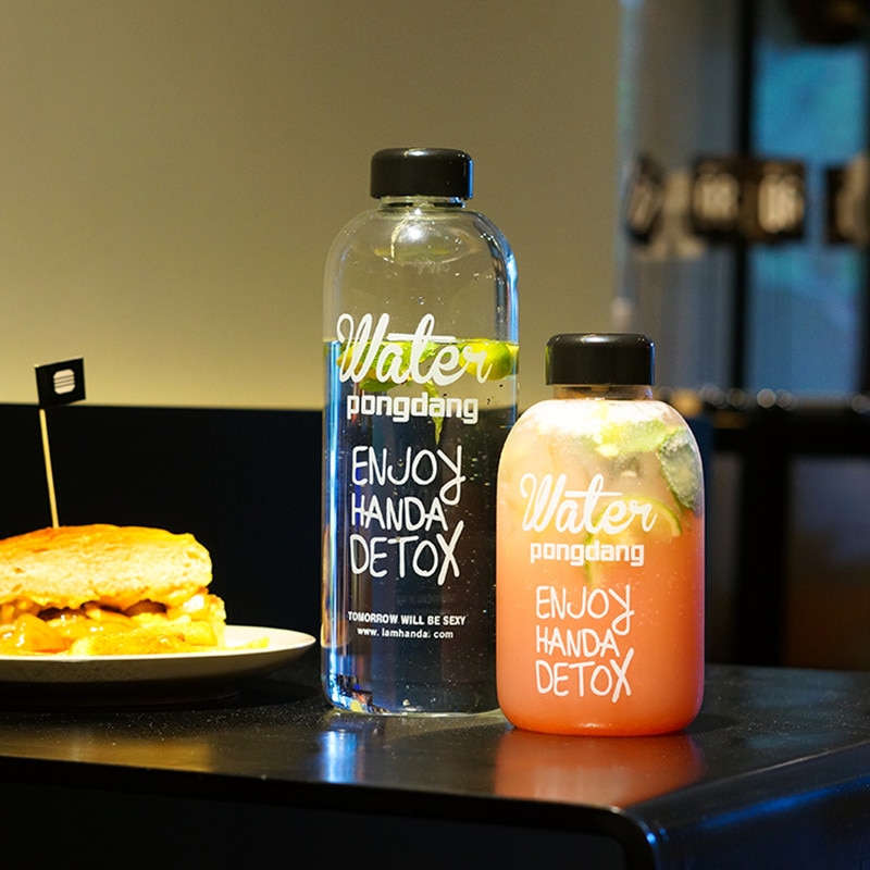 1000ml 550ml sportvattenflaska bärbar läckagesäker för sportstravel rymdcykelvandring plastvattenflaska dryckesartiklar