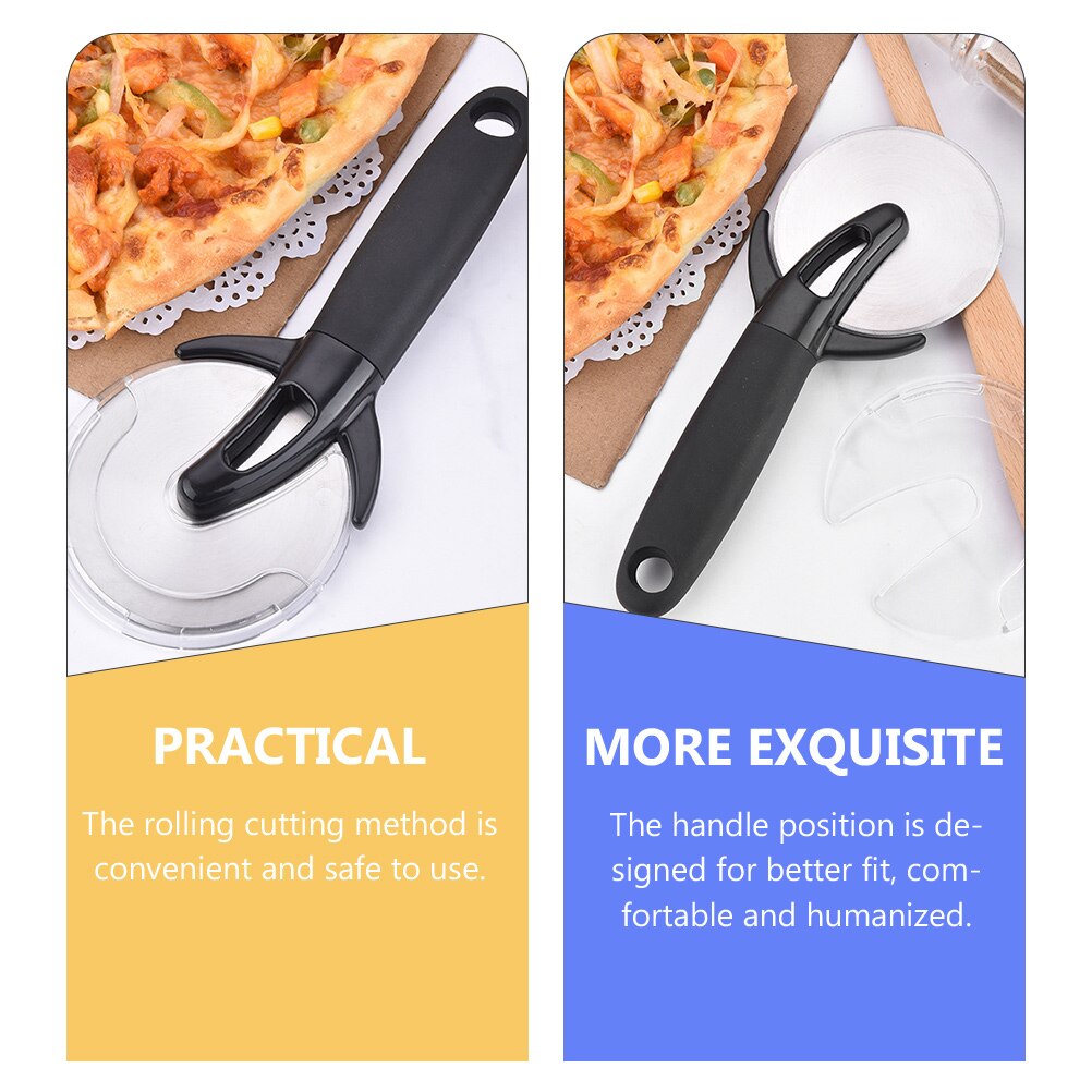 Stainless Steel Pizza Cutter Pizza Wheel And Cutter Circular Pastry Wheel Tool