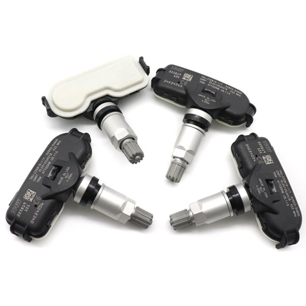 TPMS Tire Pressure Monitoring System Sensor 52933-3V600 For Hyundai Grandeur [HG] I40 [VF] Azera Kia Rio [UB] 433MHz: 4 pcs