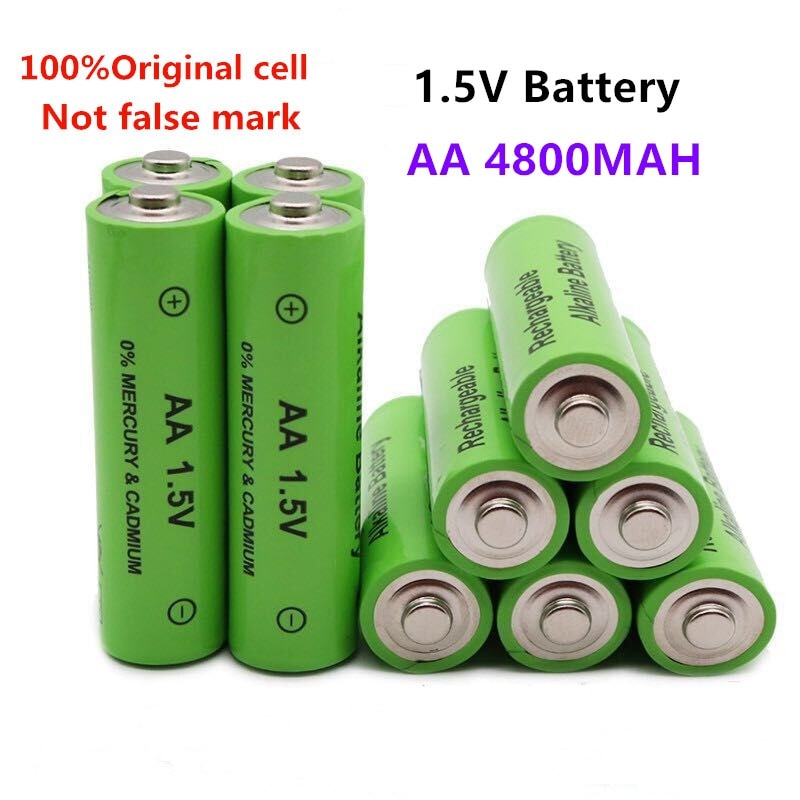 neue 1,5 V AA akku 4800mAh 1,5 V Neue Alkalischer batery für LED licht spielzeug mp3