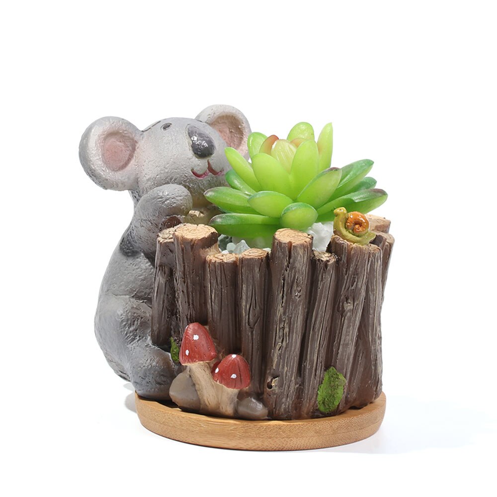 Simple Multi-style Planters Pot Bamboo Tray Stander Hexagon Rectangle Round Square Flowerpot Base Gardening Supplies Home Decor