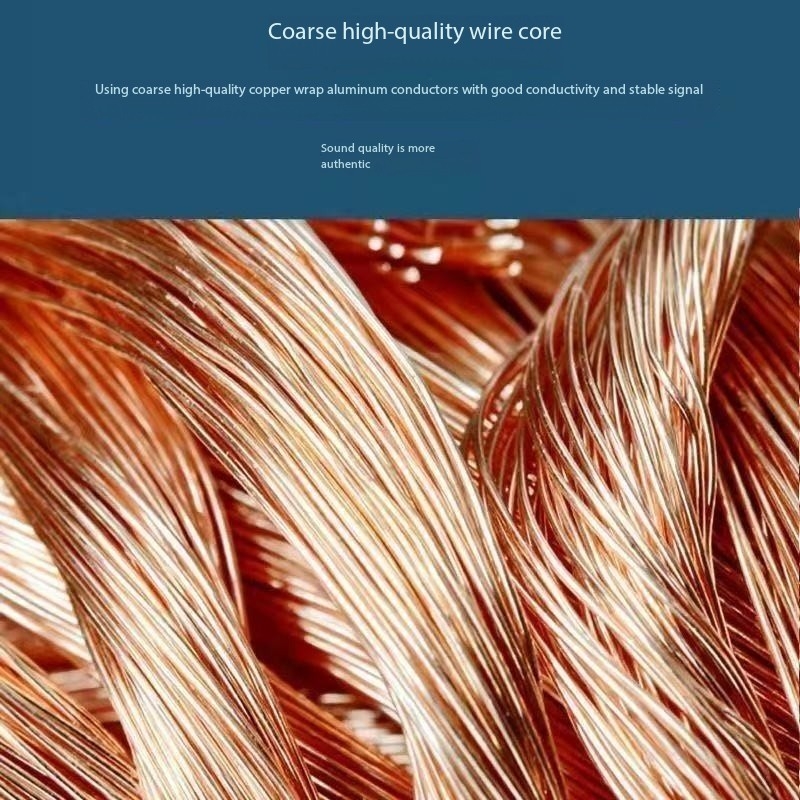 Câble Audio fort à monter soi-même, câble Audio Hi-Fi, fil Audio en cuivre sans oxygène pour amplificateur, système de cinéma maison KTV DJ