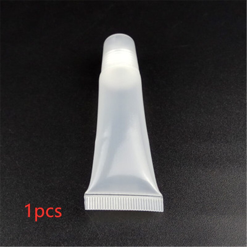 10 Stks/partij 8/10/15Ml Diy Lege Lippenstift Buis Lippenbalsem Zachte Buis Make Squeeze Clear Lip gloss Container Lege Lippenstift Buis: 8ml / 1pcs