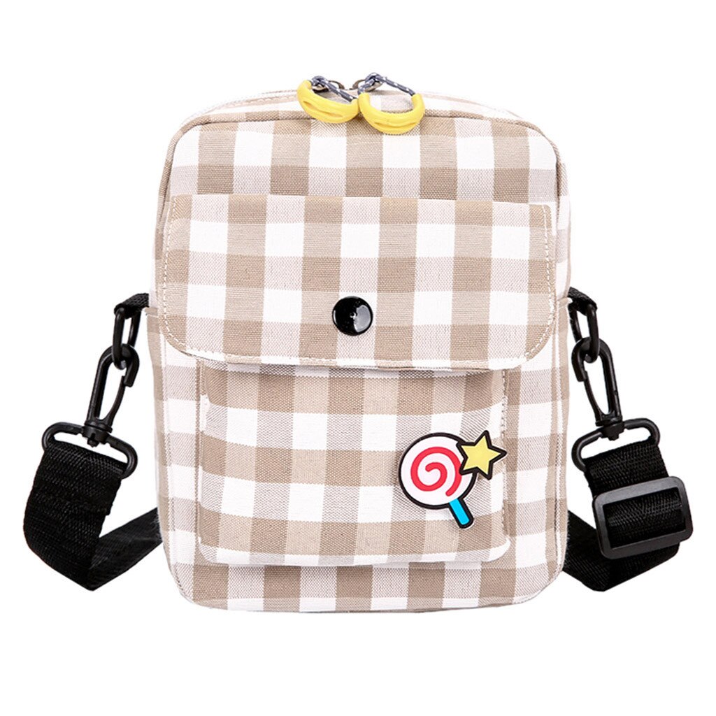 Süße Mädchen Leinwand Kleine Umhängetasche Weibliche Kinder Wilde Einfache Quadratische Tasche Casual Einzigen Schulter Taschen Bolsa de lona # LL