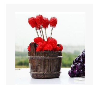 Fourchette à fruits en acier inoxydable | Fourchettes et support de 5 pièces nouveauté cœur rouge, fourchette à fruits en acier inoxydable, cuillère à Dessert, ustensiles de table, outils de cuisine: style 10
