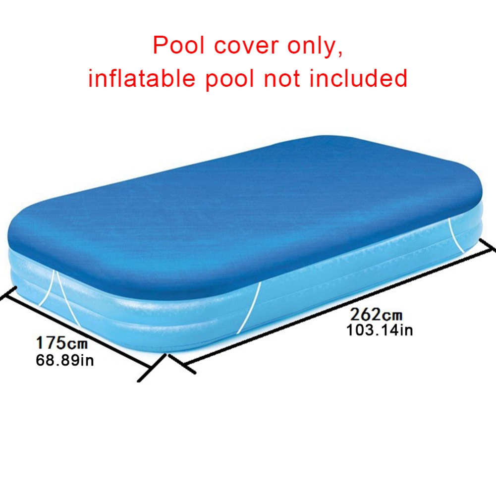 Solar Pool Cover Rectangular Waterproof Dustproof Garden Outdoor Pool Tub Covers Multifunctional Swimming Pool Solar Cover: Rose